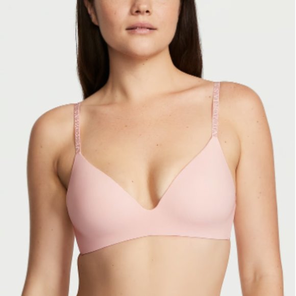 Like New! FOUR (4) Victoria's Secret THE T-SHIRT Lightly-Lined Wireless Bras - Picture 2 of 13